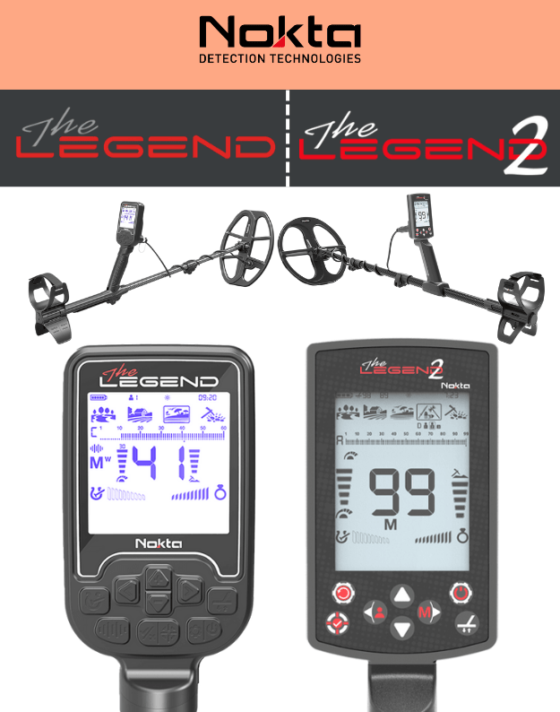 LEGEND VS LEGEND 2 metalo detektorių palyginimas