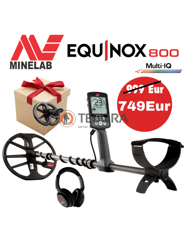 Metalo detektorius MINELAB EQUINOX 800 + DOVANA 6" ritė