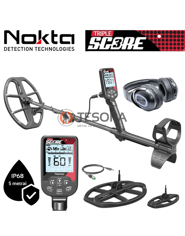 NOKTA SCORE 3 (triple score) PRO PACK metalo detektorius