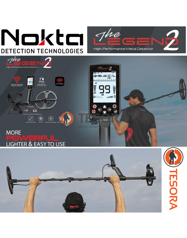 NOKTA LEGEND 2 metalo detektorius + TRANSPORTAVIMO KUPRINĖ DOVANŲ! 1