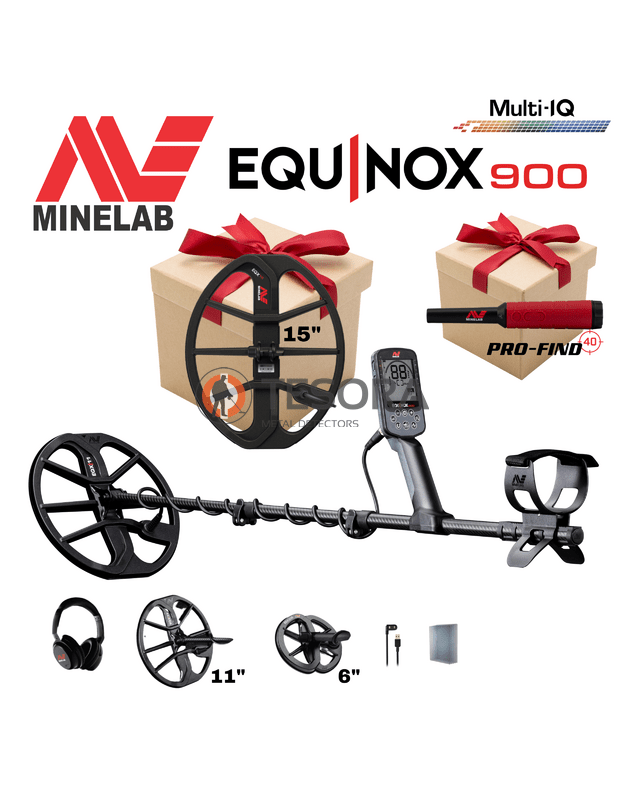 MINELAB EQUINOX 900 metalo detektorius + 2 DOVANOS - SPECIALUS PASIŪLYMAS