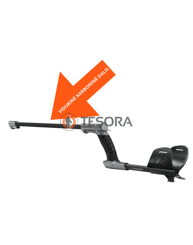 XP rėmas su viduriniąja karbonine dalimi ir paminkštinta rankena