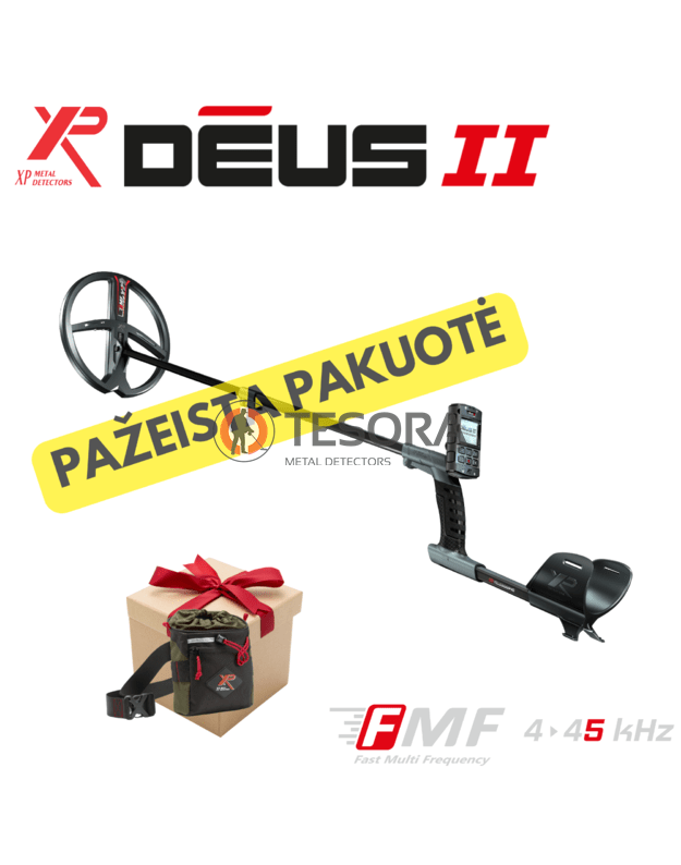 XP DEUS 2 RC metalo detektorius tik su pultu ( PAŽEISTA PAKUOTĖ )