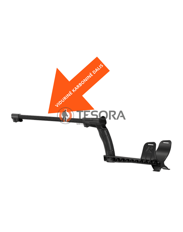 XP LITE rėmas su viduriniąja karbonine dalimi ir LITE versijos lengvesne rankena