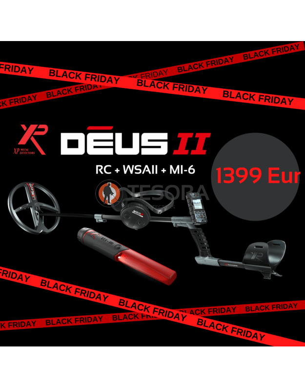 XP DEUS 2 RC metalo detektorius tik su pultu + DOVANA ir mažesnė kaina BLACK FRIDAY