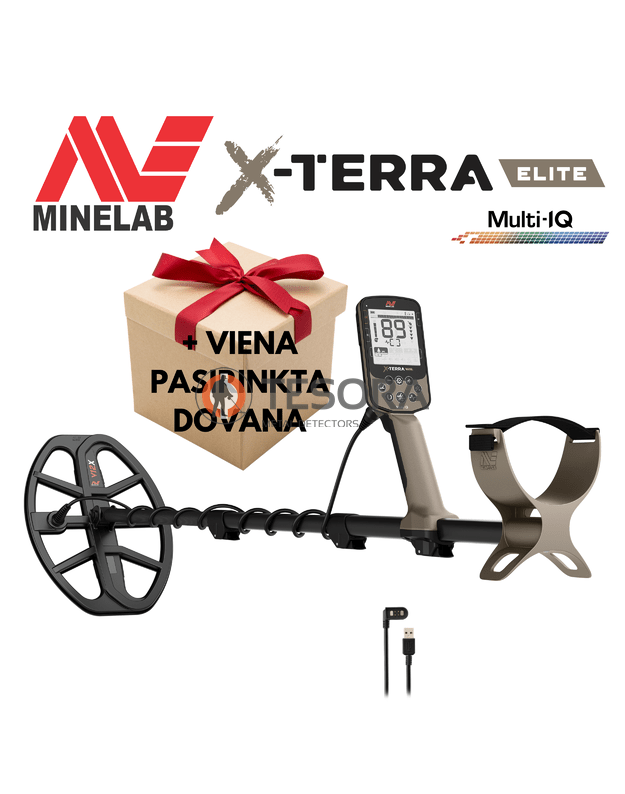 Minelab X-TERRA ELITE metalo detektorius + 1 DOVANA PASIRINKTINAI