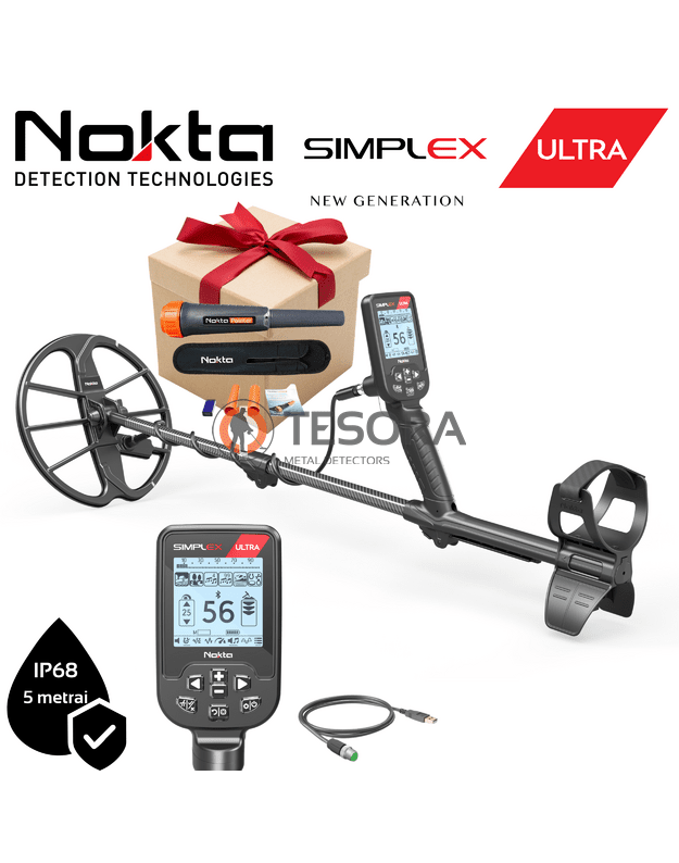 NOKTA SIMPLEX ULTRA metalo detektorius + DOVANA "NOKTA pinpointeris"