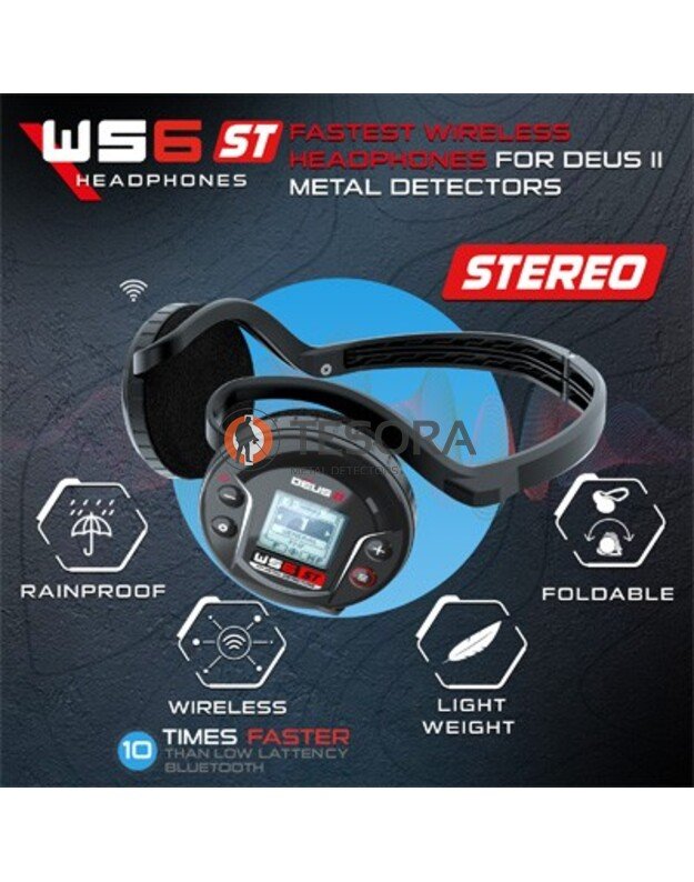 XP DEUS 2 WS6 ST ( STEREO ) belaidės ausinės