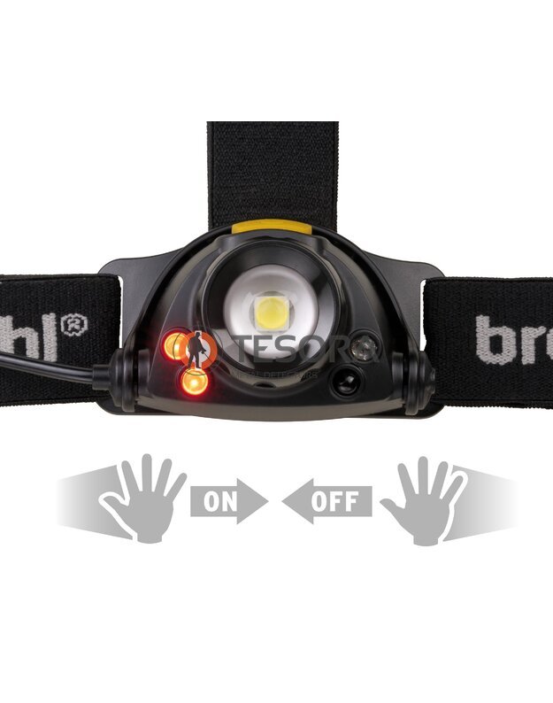 LED žibintas su jutikliu 400 lm, įkraunamas, tvirtinamas ant galvos - brennenstuhl ®