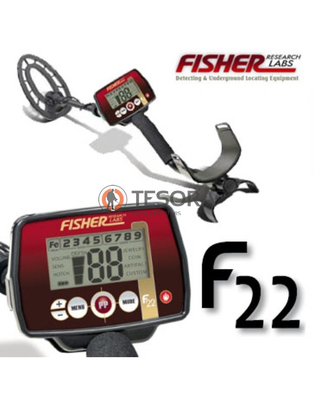 Fisher F22 metalo detektorius su koncentrine rite