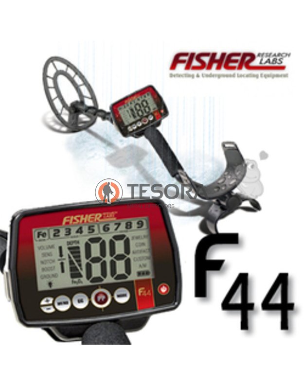 Fisher F44 metalo detektorius su koncentrine rite